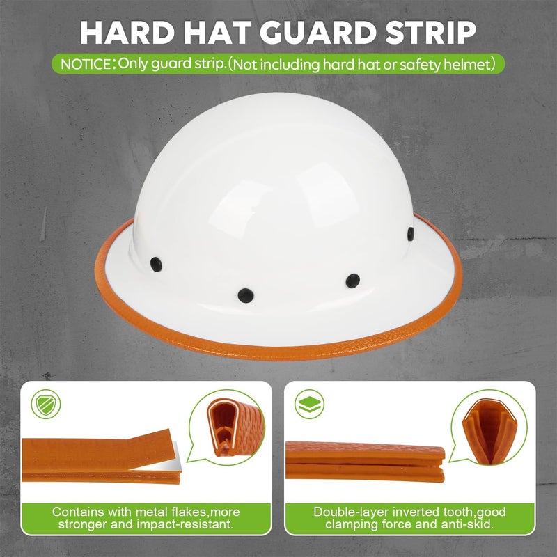 GREEN DEVIL Full Brim Guard, Hard Hat Guard Strip,Hard Hat Accessories for Strengthen Helmet Protection,1PCS Length 36.6in，Not Including Hardhat - Image 3